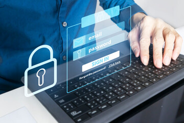 Logging in via mobile or notebook securely for smooth operation,Security in entering the internal management system
