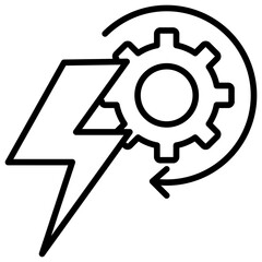 Bolt Outline Icon