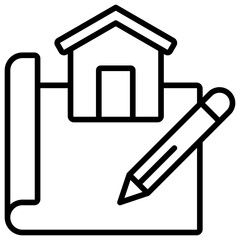 Blueprint Outline Icon