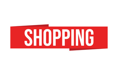 Fototapeta premium Shopping banner design. Shopping icon. Flat style vector illustration.