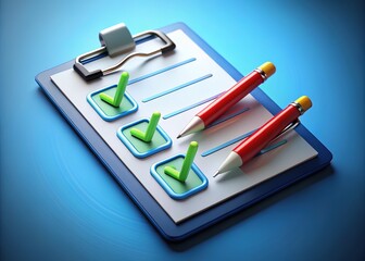 3D Business Task Checklist - Rule of Thirds Composition