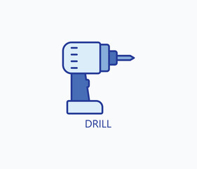 Drill vector, icon or logo sign symbol illustration 