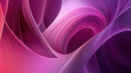 Abstract Purple and Pink Swirling Wave Design