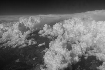 The sky is filled with clouds, creating a moody and mysterious atmosphere