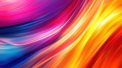 Obraz premium Abstract Colorful Swirling Lines Dynamic Design