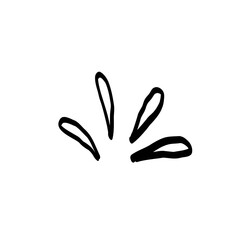 Simple Black Splash Graphic Design