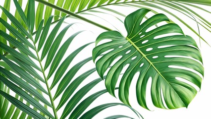 palm leaves background