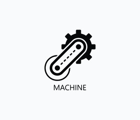 Machine Vector, Icon Or Logo Sign Symbol Illustration 