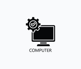 Computer Vector, Icon Or Logo Sign Symbol Illustration 