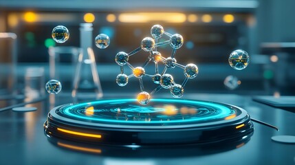 Fototapeta premium Molecular Structure Lab Science Technology