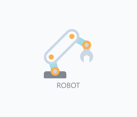 Robot Vector, Icon Or Logo Sign Symbol Illustration 