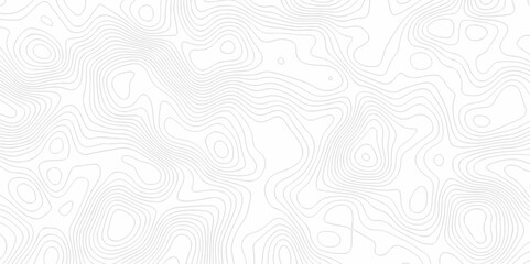 Abstract Vector geography landscape Topo contour map on white background, Topographic contour lines. Seamless pattern with lines Topographic map. Geographic mountain relief diagram line wave carve.