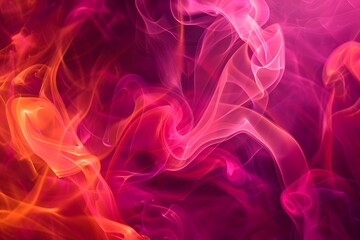 Obraz premium Abstract swirling colors in vibrant hues of pink, orange, and purple, creating a dynamic visual.