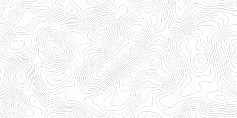 Abstract Vector geography landscape Topo contour map on white background, Topographic contour lines. Seamless pattern with lines Topographic map. Geographic mountain relief diagram line wave carve.