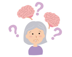 認知症イメージシニアイラスト03