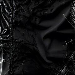Obraz premium Vinyl Album Cover Overlay with Abstract Monochrome Eclipse Art Evoking Depth . 
