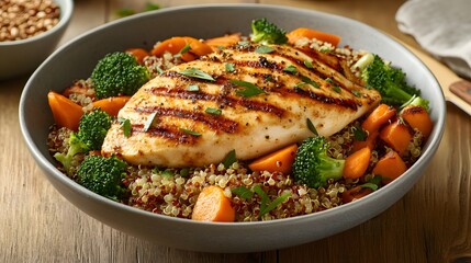 Wholesome Grilled Chicken Quinoa Bowl: A Nutritious Meal Option