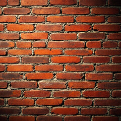 Weathered Rustic Brick Wall with Rich and Warm Vintage Charm Texture.