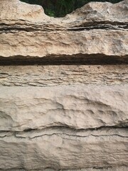Crack in rocks