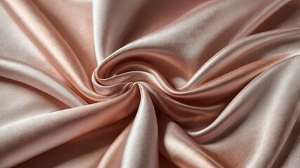 AI GENERATE background, A flowing silk fabric with gradients transitioning between rose gold and white