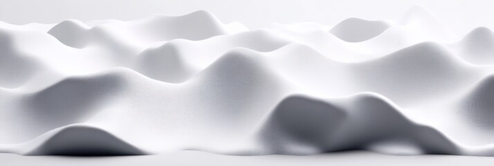 Fototapeta premium Abstract white landscape with soft, flowing textures.