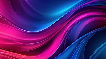 Abstract Swirling Pink and Blue Hues Design