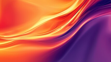 Obraz premium Abstract Orange And Purple Swirling Waves Design
