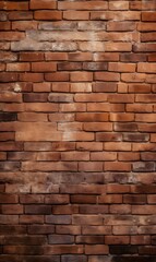 Fototapeta premium Brown brick wall texture background, brick wall seamless pattern