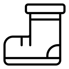 Boot icon. Vector line icon