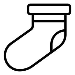 Socks icon. Vector line icon