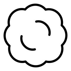 Snowball icon. Vector line icon