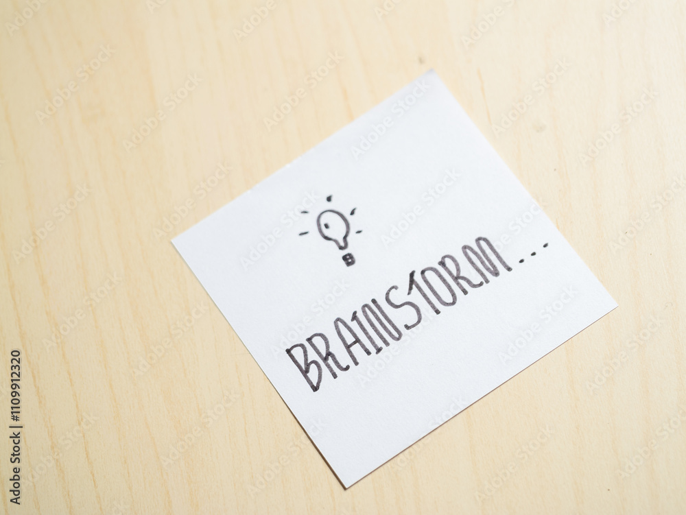Poster office workspace innovation creative brainstorming in a minimalist environment