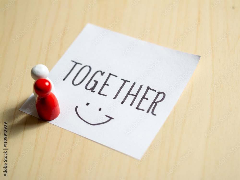 Aufkleber unity in lifestyle a minimalistic home office environment of togetherness