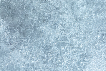 crystal ice pattern. winter natural background. macro view.