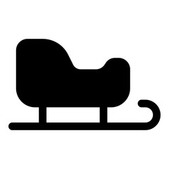 Sled icon for winter and recreation