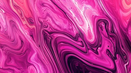 Fototapeta premium Abstract Swirling Pink and Purple Paint Texture