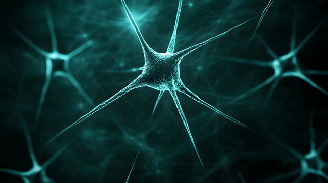 Exploring neurons and their functions science lab educational content digital environment microscope view neuroscience insights - Powered by Adobe