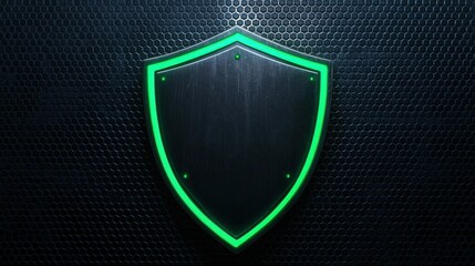 A glowing green shield symbolizes privacy, anti-tracking technology, and secure digital protection against cyber threats in modern networks.