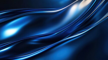 Obraz premium Abstract Blue Swirling Fabric Design Background