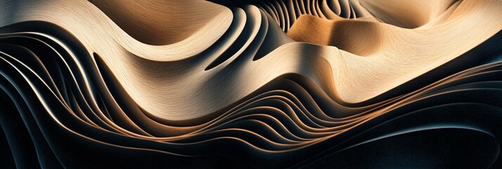 Naklejka premium Abstract background with a wavy patterns. Elegant wallpaper for your design.