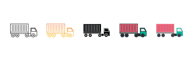 Fototapeta premium CONTAINER TRUCK