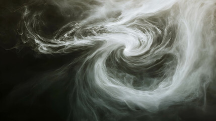 Mystical Swirling Smoke Vortex in Abstract Design