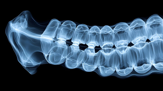 X-ray imaging of a canine spine veterinary clinic medical science diagnostic environment side view animal health awareness