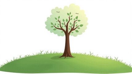 tree isolated on white