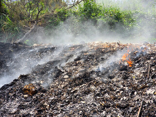 burning rubbish in the open, improper handling of rubbish. environmental damage, air pollution and...