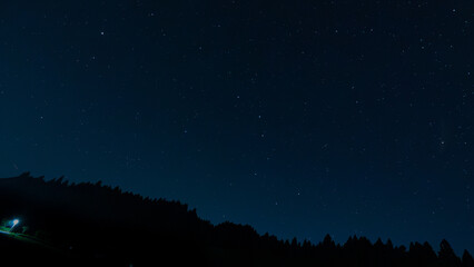 Naklejka premium 北斗七星の夜