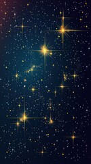Fototapeta premium A starry night sky filled with shimmering stars and cosmic elements.