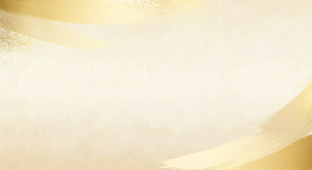 金箔と和紙の和風背景素材、日本の伝統的な雰囲気、筆で描いたテクスチャー