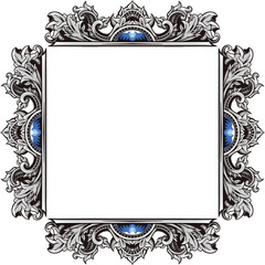 Frame Ornament Decoration Wedding Invitation Vintage Luxury Transparent Background