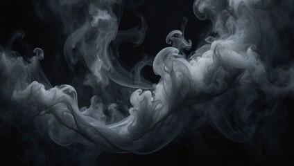 Dark Moody Abstract Background with Swirling Smoke Textures, Background